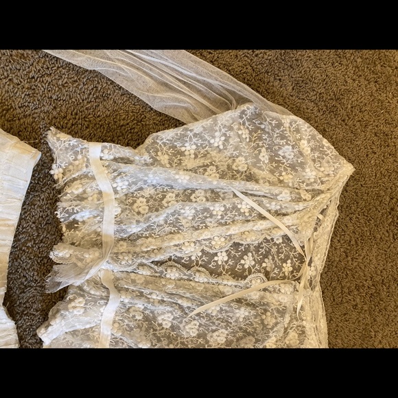 GENUINE Edwardian Era 2 piece gossamer set - Picture 8 of 13